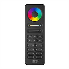 C8 Group Control RGB+CCT LED csoport (8 zónás) távirányító LED szalaghoz, fekete
