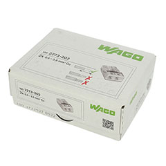 2273 Wago Compact vezeték összekötő, 2 x 2.5mm² vezeték nyílásos (100 db)