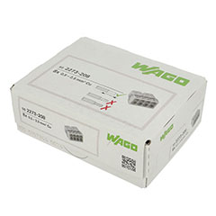 2273 Wago Compact vezeték összekötő, 8 x 2.5mm² vezeték nyílásos (50 db)