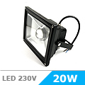Lencsés LED reflektor (20W/COB/60°) Hideg fehér