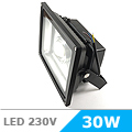 Lencsés LED reflektor (30W/COB/60°) Hideg fehér