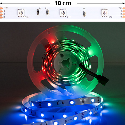 LED szalag beltéri 5050-30 (12 Volt) DEKOR! - RGB