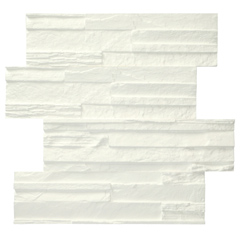 Festhető hungarocell falburkoló, kőhatású dekorlap, fehér (1.02 m2) Stone