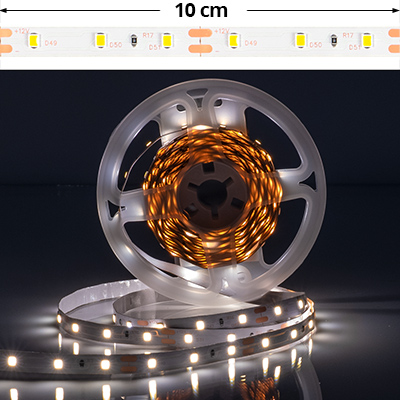 LED szalag beltéri 3528-60 (12 Volt) DEKOR! - hideg fehér