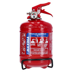 Tűzoltó készülék (ABC porral oltó) - 1 kg falra szerelhető