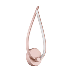 PALOZZA oldalfali dekor LED lámpa (11W) melegfehér, rose gold