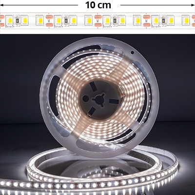 LED szalag kültéri 3528-120 (12 Volt) - hideg fehér DEKOR! 5 méter