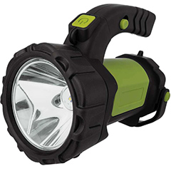 Akkumulátoros LED munkalámpa (5W CREE+1.5W COB) fekete