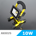 Akkus LED reflektor (10W/120°) Hideg fehér (Lítium)