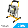 Akkus LED reflektor (20W/120°) Hideg fehér (Lítium)