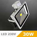 30W LED reflektor - COB LED (Mozgásérzékelős) Meleg fehér