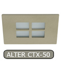 Lépcsővilágító lámpatest Alter, patinált réz G4/35W