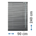 Alumínium reluxa (antracit) 90x240 cm Utolsó darab!