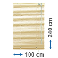 Alumínium reluxa (bézs) 240 cm magas - 100 cm széles