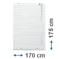 Alumínium reluxa (fehér) 175 cm magas - 170 cm széles