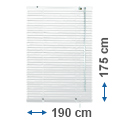 Alumínium reluxa (fehér) 175 cm magas - 190 cm széles
