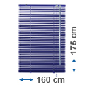 Alumínium reluxa (kék) 175 cm magas - 160 cm széles