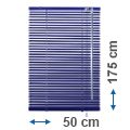 Alumínium reluxa (kék) 175 cm magas - 50 cm széles