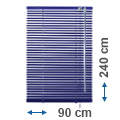 Alumínium reluxa (kék) 240 cm magas - 90 cm széles