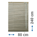 Alumínium reluxa (mokka) 240 cm magas - 80 cm széles