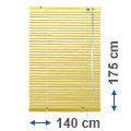 Alumínium reluxa (vanília) 175 cm magas - 140 cm széles