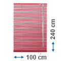 Alumínium reluxa (vörös) 240 cm magas - 100 cm széles