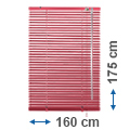 Alumínium reluxa (vörös) 175 cm magas - 160 cm széles
