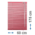 Alumínium reluxa (vörös) 175 cm magas - 60 cm széles