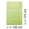 Alumínium reluxa (zöld citrom) 175 cm magas - 140 cm széles
