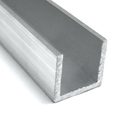x.Aluminium U profil 10 mm x 10 mm