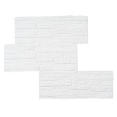 Festhető hungarocell falburkoló kő hatású felülettel, fehér (0.52m2) Rock EPS