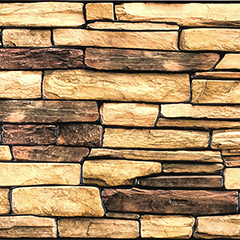 Flexpanel PVC falburkoló lap - Rock Natural (természetes kő)