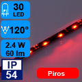 Élvilágító LED szalag (335x30 LED) 50 cm - Piros