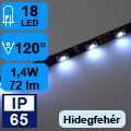 Élvilágító LED szalag (335x18 LED) 30 cm - Hideg fehér