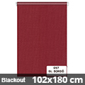 Blackout sötétítő roló, bordó, ablakra: 102x180 cm