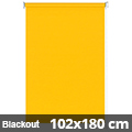 Blackout rolós függöny, sárga, ablakra: 102x180 cm