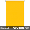 Blackout rolós függöny, sárga, ablakra: 52x180 cm