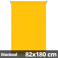 Blackout rolós függöny, sárga, ablakra: 82x180 cm