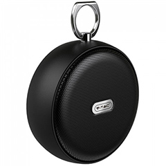 Kulcstartós Bluetooth hangszóró kihangosítóval Portable (4W) fekete Kifutó!