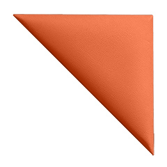 Bőrpanel, bőr falpanel: derékszögű háromszög alakú  - Arden-258 Vérnarancs (24.5x12.5 cm)