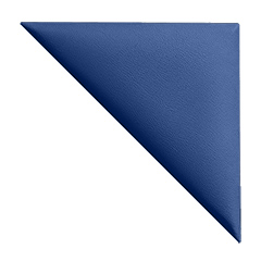Bőrpanel, bőr falpanel: derékszögű háromszög alakú  - Inter-18011 Indigókék (25x12.5 cm)