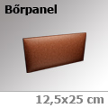 Kerma - Bőrpanel 12,5x25 cm (Egyedi szín)