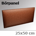 Kerma - Bőrpanel 25x50 cm (Egyedi szín)
