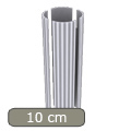Merev, bordás csőhéj 10 cm átmérőjű oszlopra