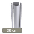 Merev, bordás csőhéj 30 cm átmérőjű oszlopra