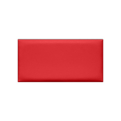 Kerma bőr falpanel, bőrpanel,  Inter-18010 Piros (12,5x25 cm)