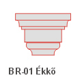 - UN-02 Ékkő, pattintós középkonzol - felületkezelt