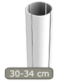 Merev, sima csőhéj 30-34 cm átmérőjű oszlopra