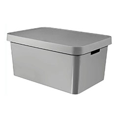 Infinity tárolódoboz tetővel (45L) - Szürke