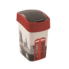 Pacific Flip Bin billenő fedeles szemetes (25L) - London fotómintás műanyag kuka